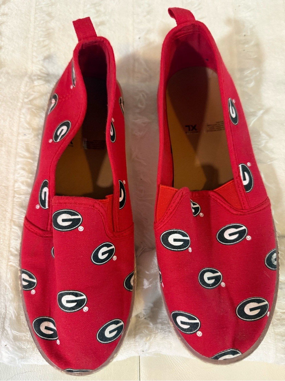 UGA Red Collegiate Slip-On Shoes